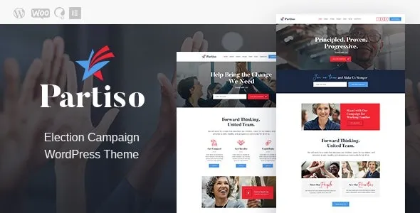 Partiso – Political WordPress Theme for Party & Candidate