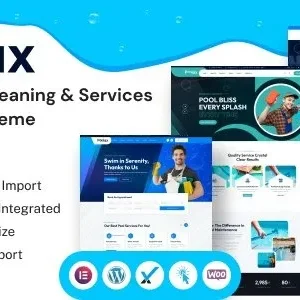 Poolax Pool Cleaning & Services WordPress Theme
