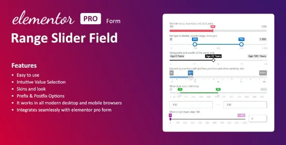 Range Slider Field for Elementor form 1.0.0