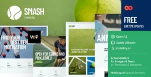 Smash  – Tennis WordPress Theme