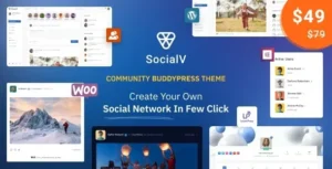 SocialV  – Social Network and Community BuddyPress Theme