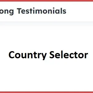 Strong Testimonials Country Selector