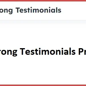Strong Testimonials Pro