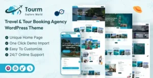 Tourm Travel & Tour Booking Agency WordPress Theme