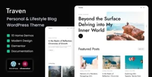 Traven  – Personal & Lifestyle Blog WordPress Theme