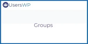 UsersWP Groups