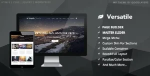 Versatile  – Responsive Multi-Purpose WP Theme