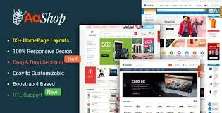 AaShop – Responsive & Multipurpose Sectioned Bootstrap 4 Shopify Theme ...