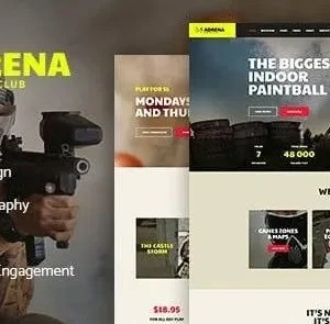 Adrena - Airsoft Club & Paintball WordPress Theme