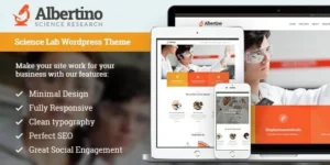 Albertino – Science Laboratory Research & Technology WordPress Theme