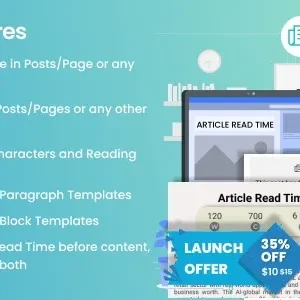 Article Read Time & Progress Bar