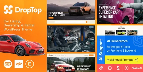 Drop-Top – Car Listing, Dealership & Rental WordPress Theme