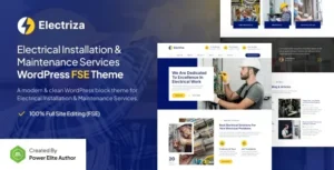 Electriza  – Electrical Installation & Maintenance Services Theme