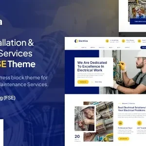 Electriza - Electrical Installation & Maintenance Services FSE WordPress Theme