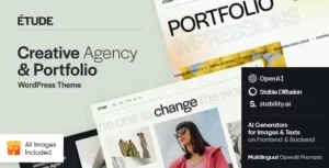 Etude  – Creative Agency & Portfolio WordPress Theme