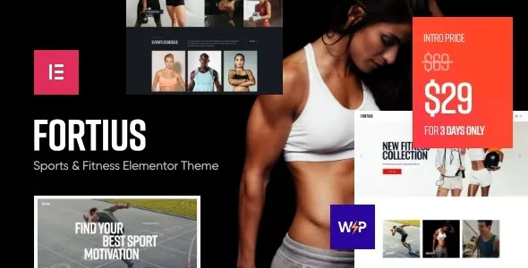 Fortius – Sports & Fitness Elementor WordPress Theme