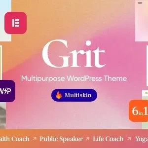 Grit 1.10.0 – Coaching & Online Courses Multiskin WordPress Theme