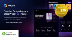 Hecxa  – Creative Design Agency FSE WordPress Theme