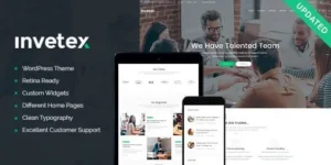 Invetex  – Business Consulting & Investments WordPress Theme + RTL