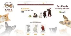 Kate – Dog & Pets Food Store Shopify Theme