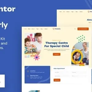 Kinderly – Child Therapist & Psychologist FSE WordPress Theme