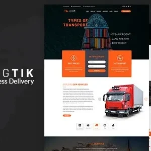 Logtik - WP Logistics, Cargo Transportation Theme