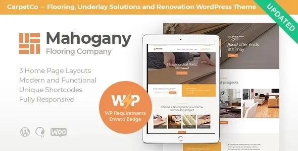 Mahogany- Carpenting Woodwork & Flooring Company WordPress Theme