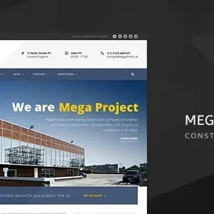 Mega Project - Construction WordPress Theme