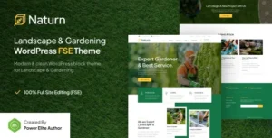 Naturn  – Landscape & Gardening FSE WordPress Theme