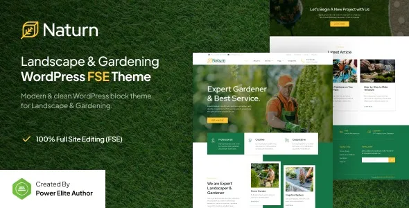 Naturn - Landscape & Gardening FSE WordPress Theme