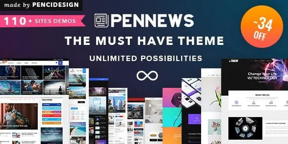 PenNews - News/ Magazine/ Business/ Portfolio/Reviews Landing AMP WordPress Theme