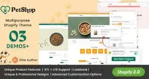 Petshop – Multipurpose E-commerce Shopify Template