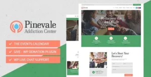 Pinevale  – Addiction Recovery and Rehabilitation Center WordPress Theme