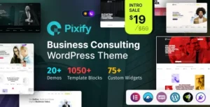 Pixify– Business Consulting WordPress Theme