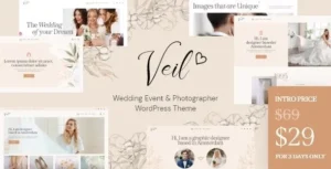Veil – Wedding Event & Photographer Theme