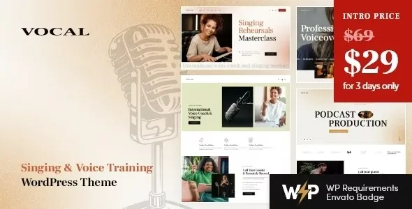 Vocal– WordPress Theme