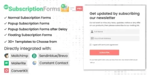 WP Subscription Forms PRO