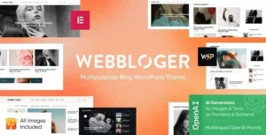 Webbloger  – Multipurpose Blog WordPress Theme