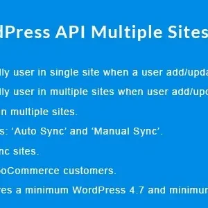 WordPress API Multiple Sites User Sync