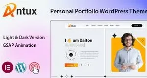 Antux – Personal Portfolio WordPress Theme