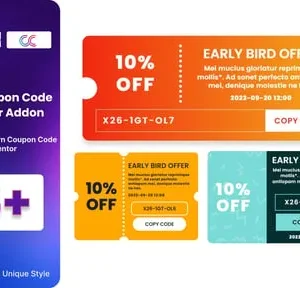 BWD Elementor Coupon Code WordPress Plugin