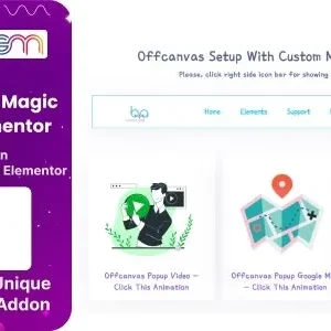 BWD Offcanvas Slide Magic Addon For Elementor