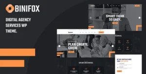 Binifox  – Digital Agency Services WordPress Theme + RTL