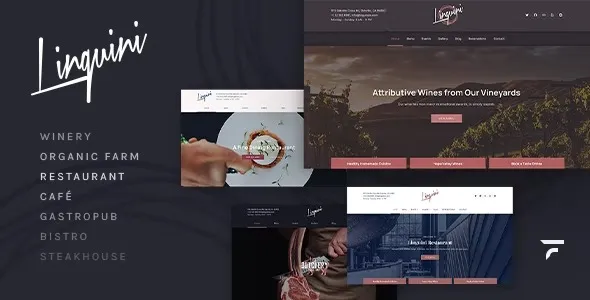 Linguini- Restaurant WordPress Theme