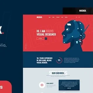 Microx - Personal Portfolio WordPress Theme + RTL