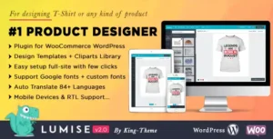 Dokan Integrate & Design Launcher Addon for LUMISE Product Designer