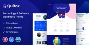 Quitox  – Software & IT Solutions WordPress Theme