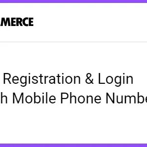 Registration & Login with Mobile Phone Number