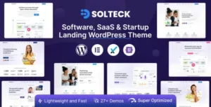 SolTeck – Software, Startup & SaaS Landing WordPress Theme