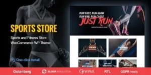 Sports Store  – Sports Clothes & Fitness Equipment Store Theme